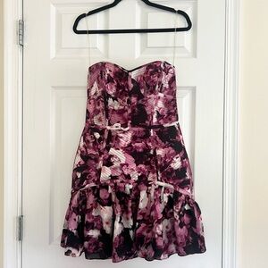 Parker Britney Rosewood Strapless Dress
